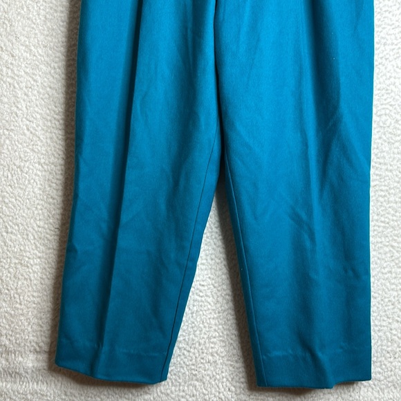 Vintage Potomac Collection Womens Blue Wool Elastic Waist Pants Size 16 - Picture 4 of 9